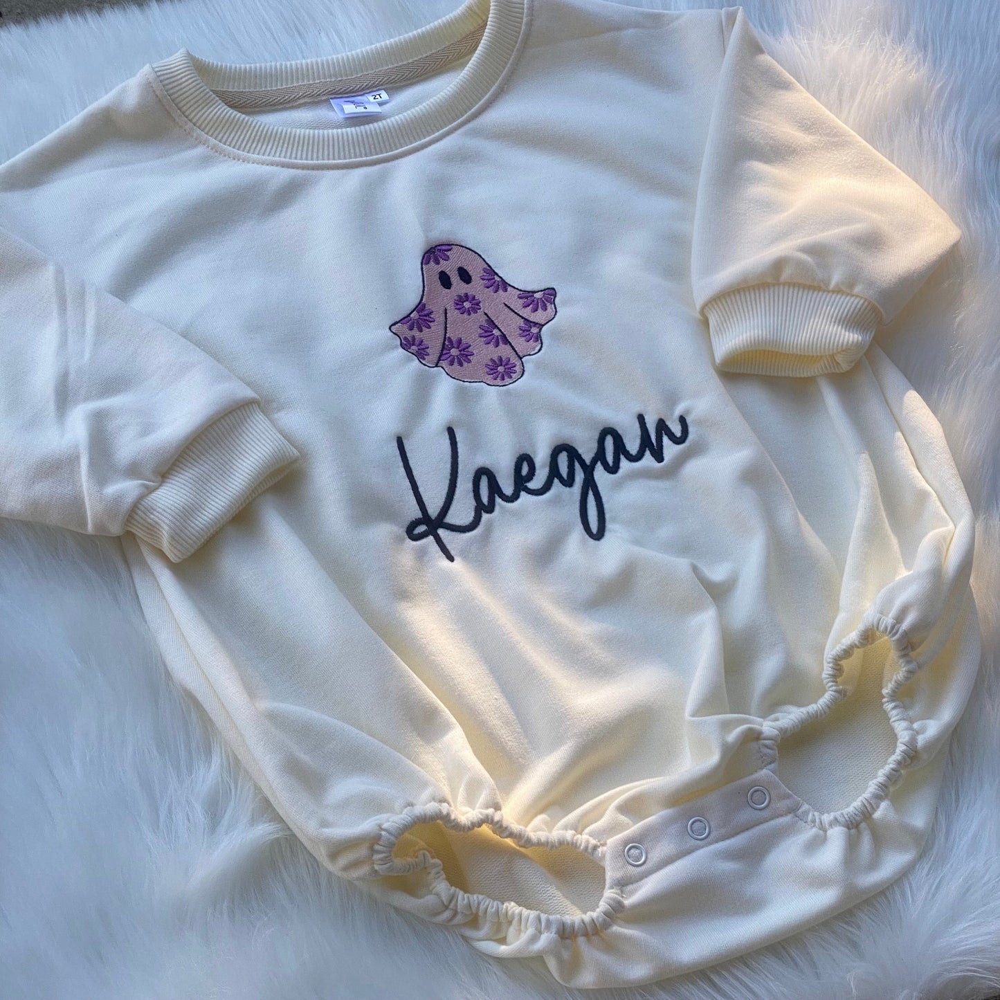 Halloween Sweatshirt Bubble - Personalized bubble romper