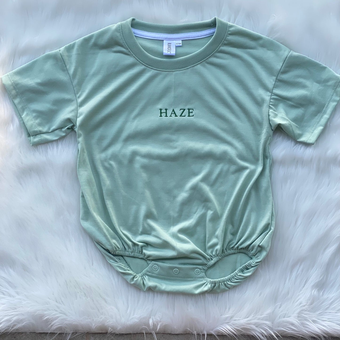 Tshirt Bubble Romper -Gender Neutral Personalized Gift