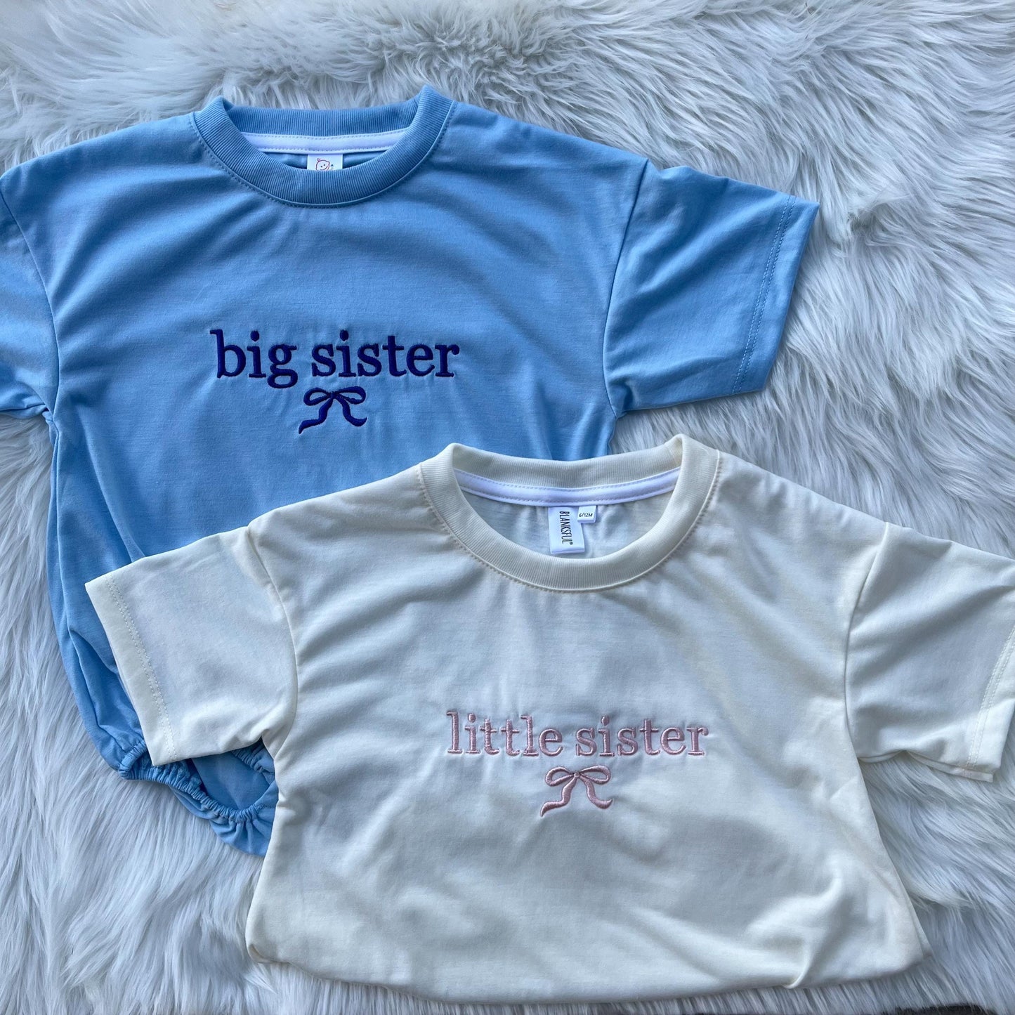 Coquette Tshirt Bubble Romper - sister sets