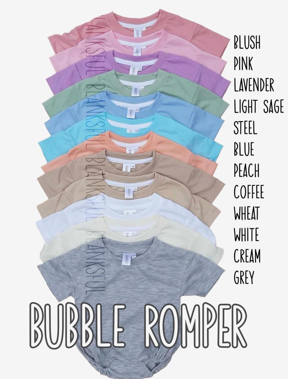 Tshirt Bubble Romper -Gender Neutral Personalized Gift