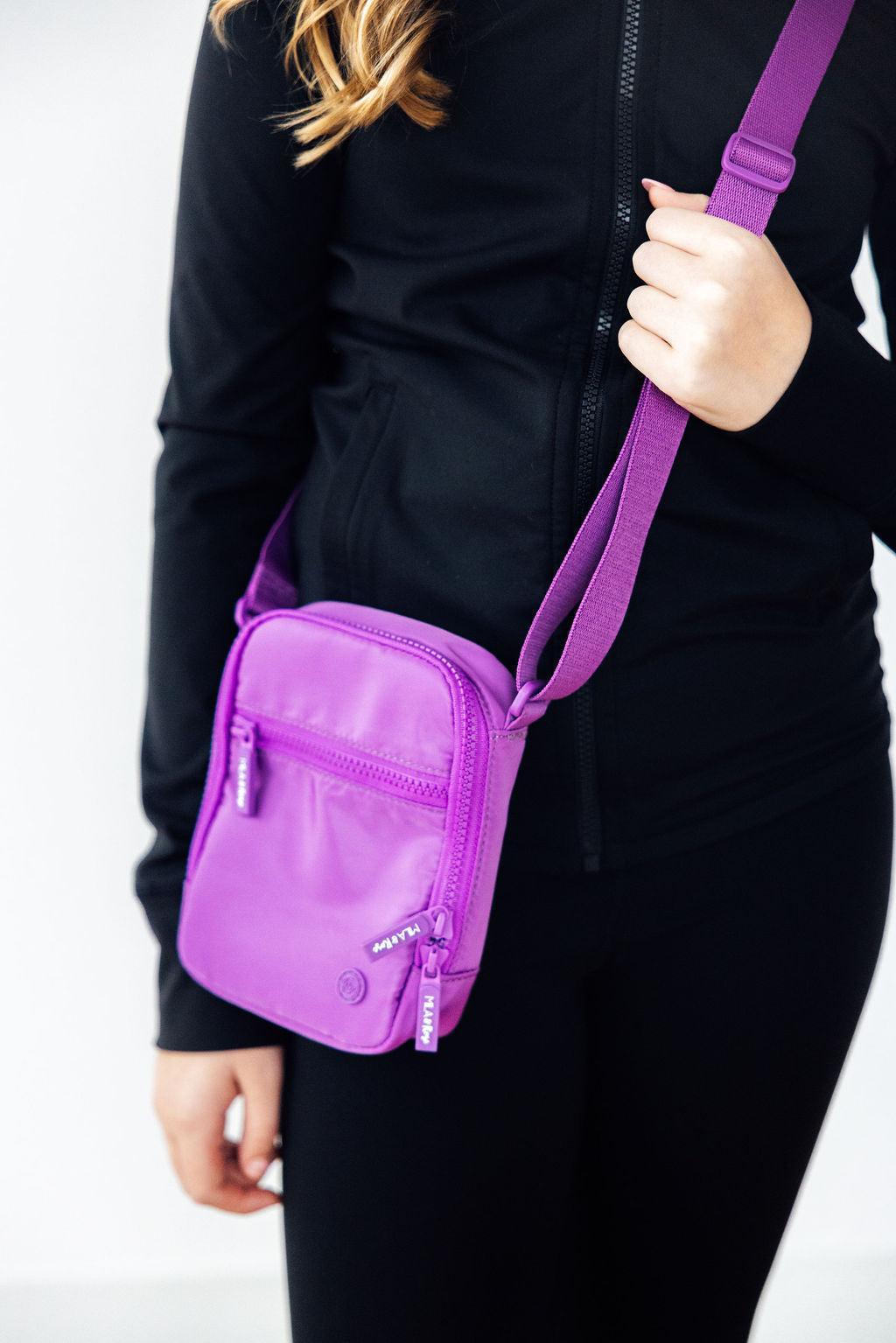 Neon Purple Crossbody Bag