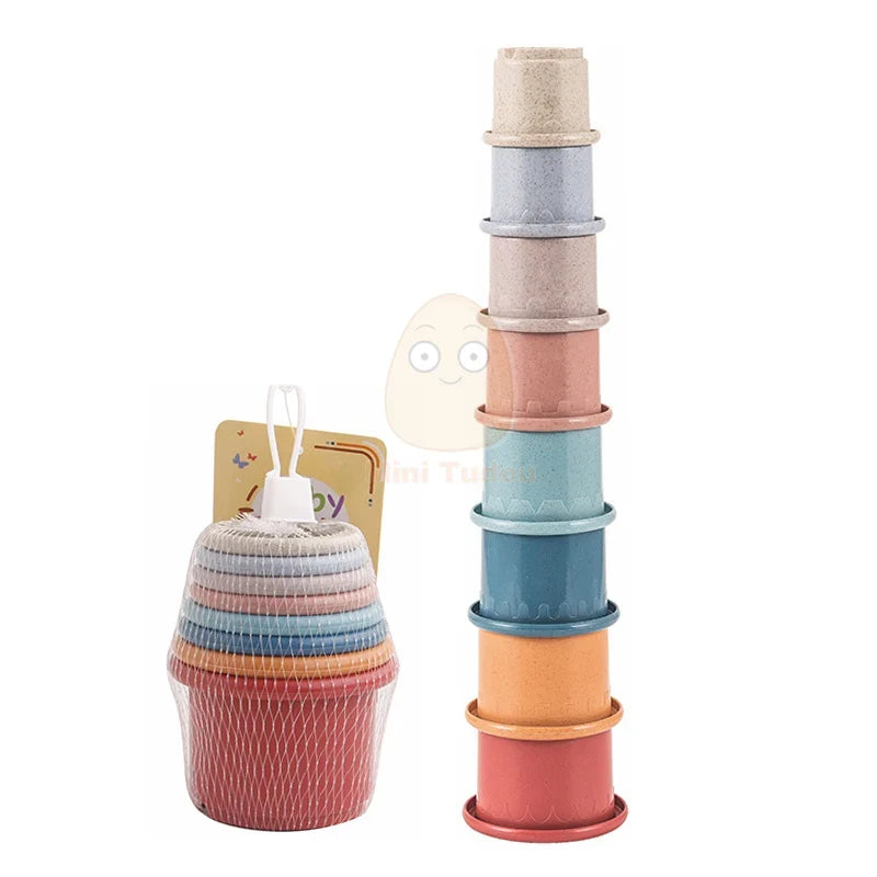 Baby Stacking Cups Educational Color and Number Sorting Toy