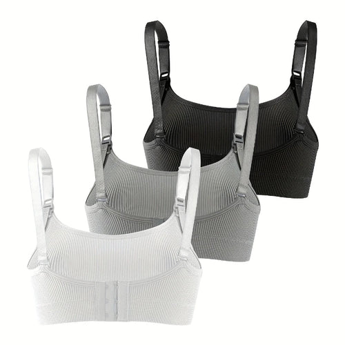 3 PCS Set Breathable Front Open Nursing Bra Maternity Underwear Pregnancy Bra Full Cup Wireless Comfortable Breastfeeding Bra