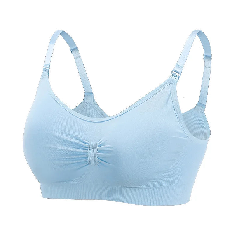 High Quality Maternity Nursing Bras Cotton Breastfeeding Pregnant Underwear Seamless Large Size Breathable Bra Push Up