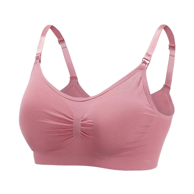 High Quality Maternity Nursing Bras Cotton Breastfeeding Pregnant Underwear Seamless Large Size Breathable Bra Push Up