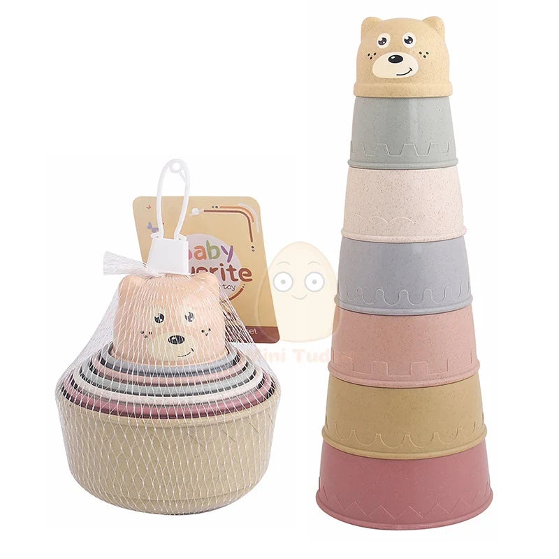 Baby Stacking Cups Educational Color and Number Sorting Toy