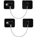 2/4/6-Pack Self-Adhesive Cabinet Locks with Keys — Baby Safety Locks for Fridge, Cabinets, Drawers, Doors & Appliances