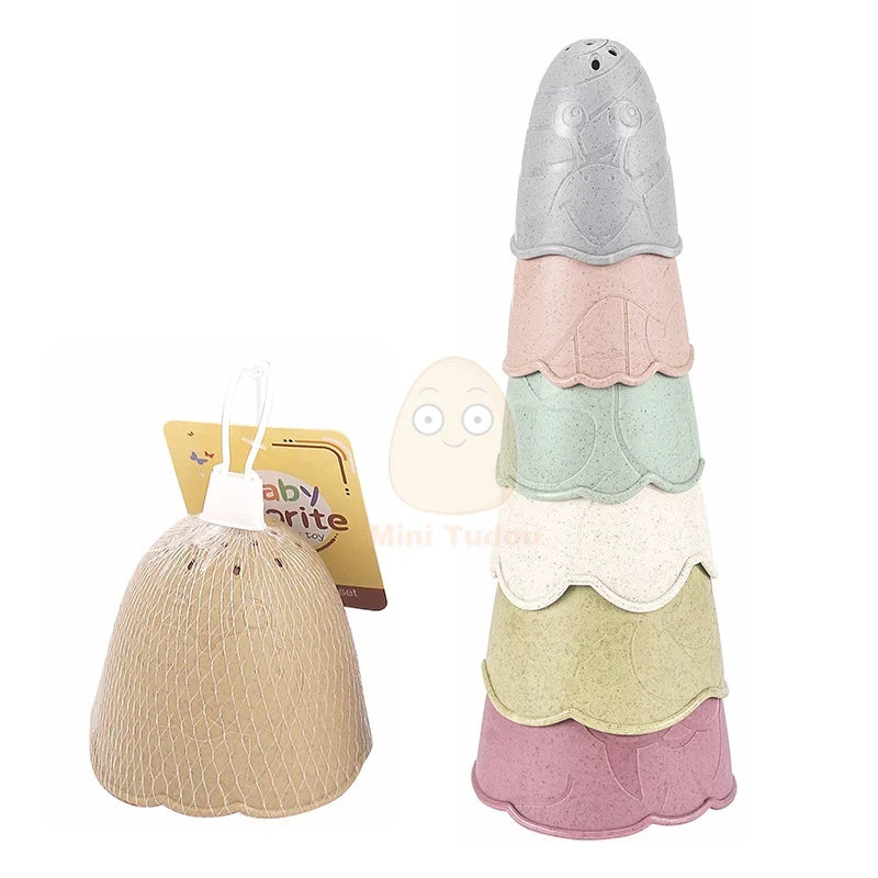 Baby Stacking Cups Educational Color and Number Sorting Toy