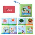 Cloth Baby Learning Books – Colorful Fabric Touch-and-Feel Books with Crinkle Sounds for Halloween, Thanksgiving, and Christmas