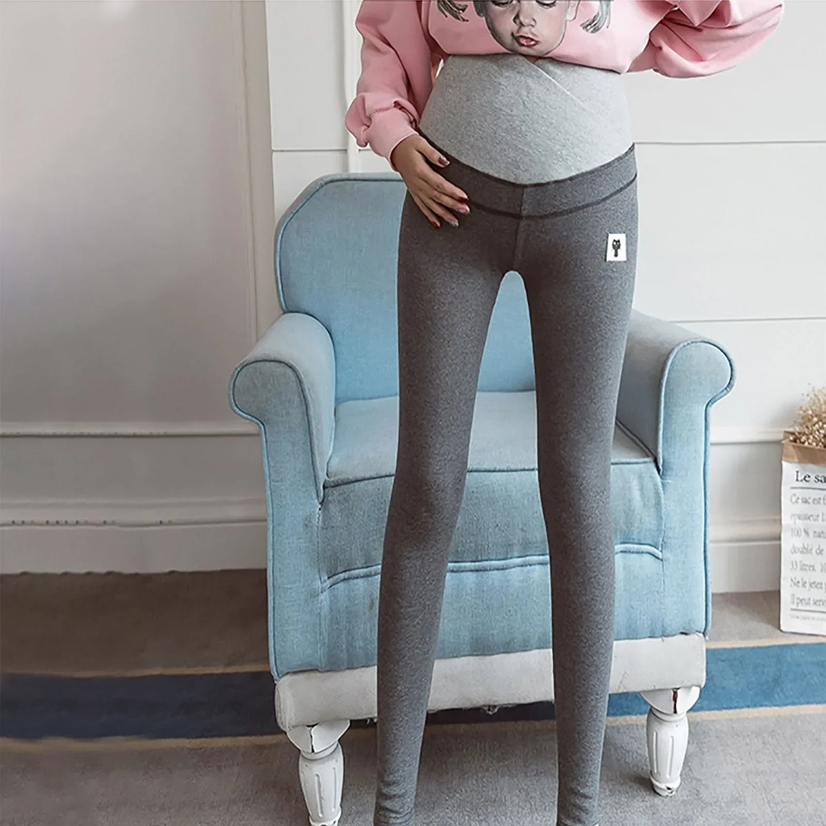 Adjustable Maternity Pants - # WOAA21410004-PRG