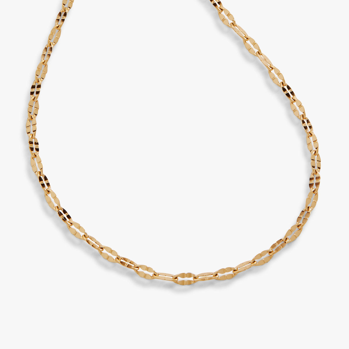 Multi Faceted Chain Anklet