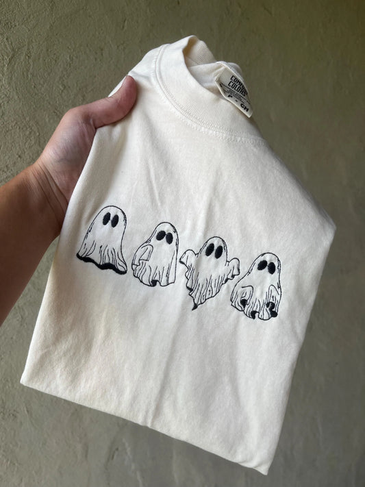 Spooky Ghost Shirt – Comfort Colors Halloween Tee | Fall Graphic Shirt
