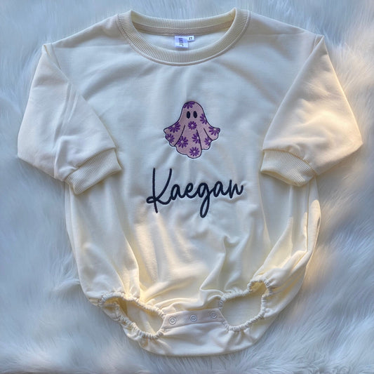 Halloween Sweatshirt Bubble - Personalized bubble romper
