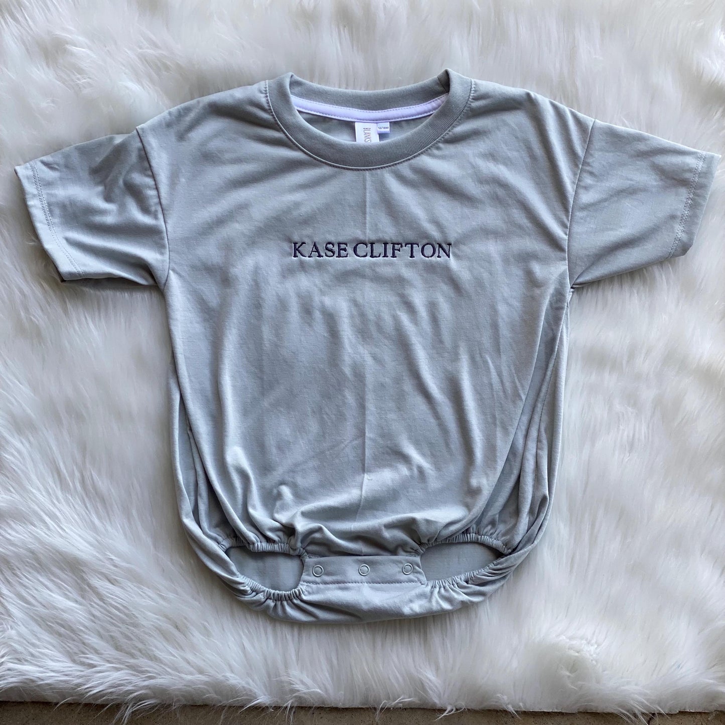 Tshirt Bubble Romper -Gender Neutral Personalized Gift