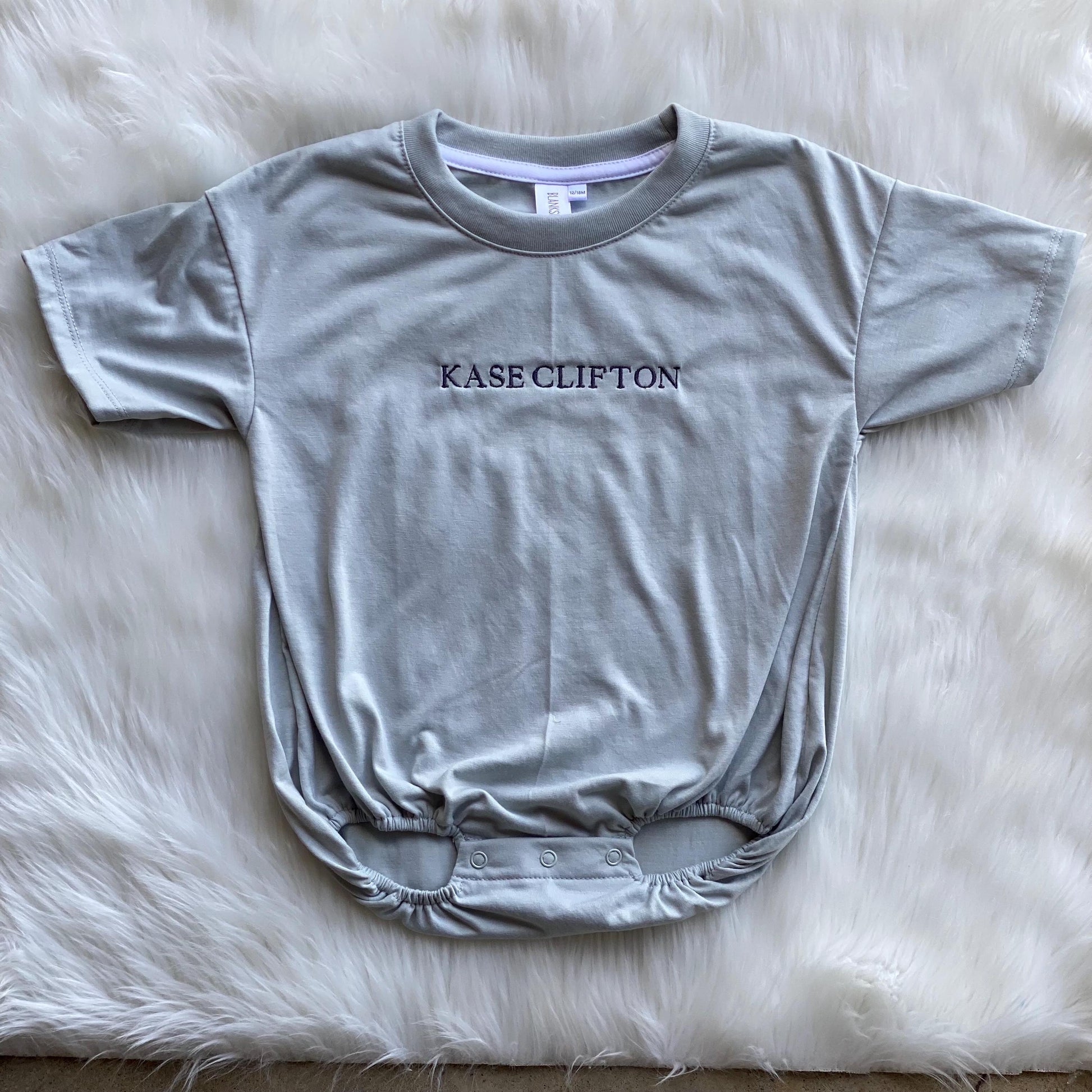 Tshirt Bubble Romper -Gender Neutral Personalized Gift