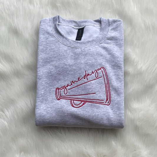 Cheer Game Day Embroidered Sweatshirt