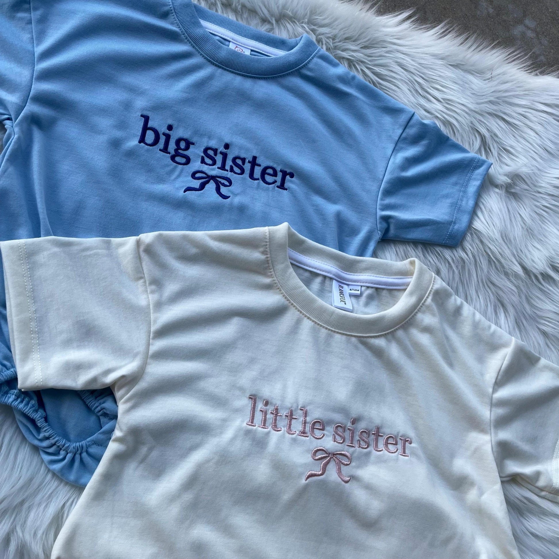 Coquette Tshirt Bubble Romper - sister sets