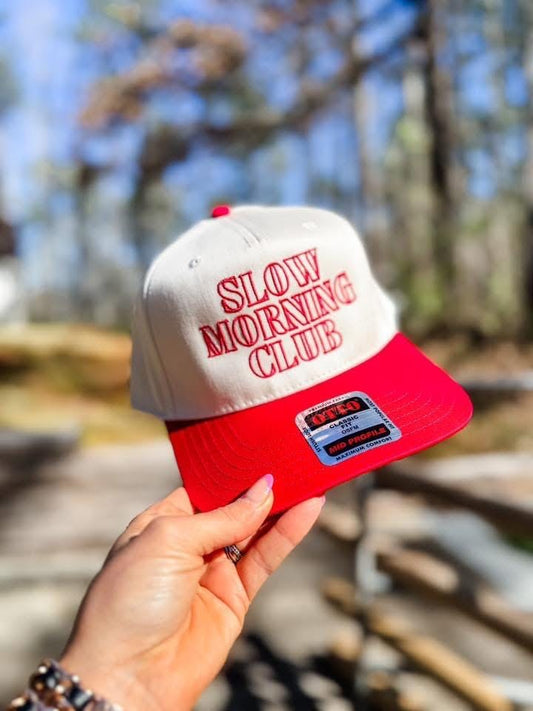 Slow Morning Club Embroidered Trucker Hat