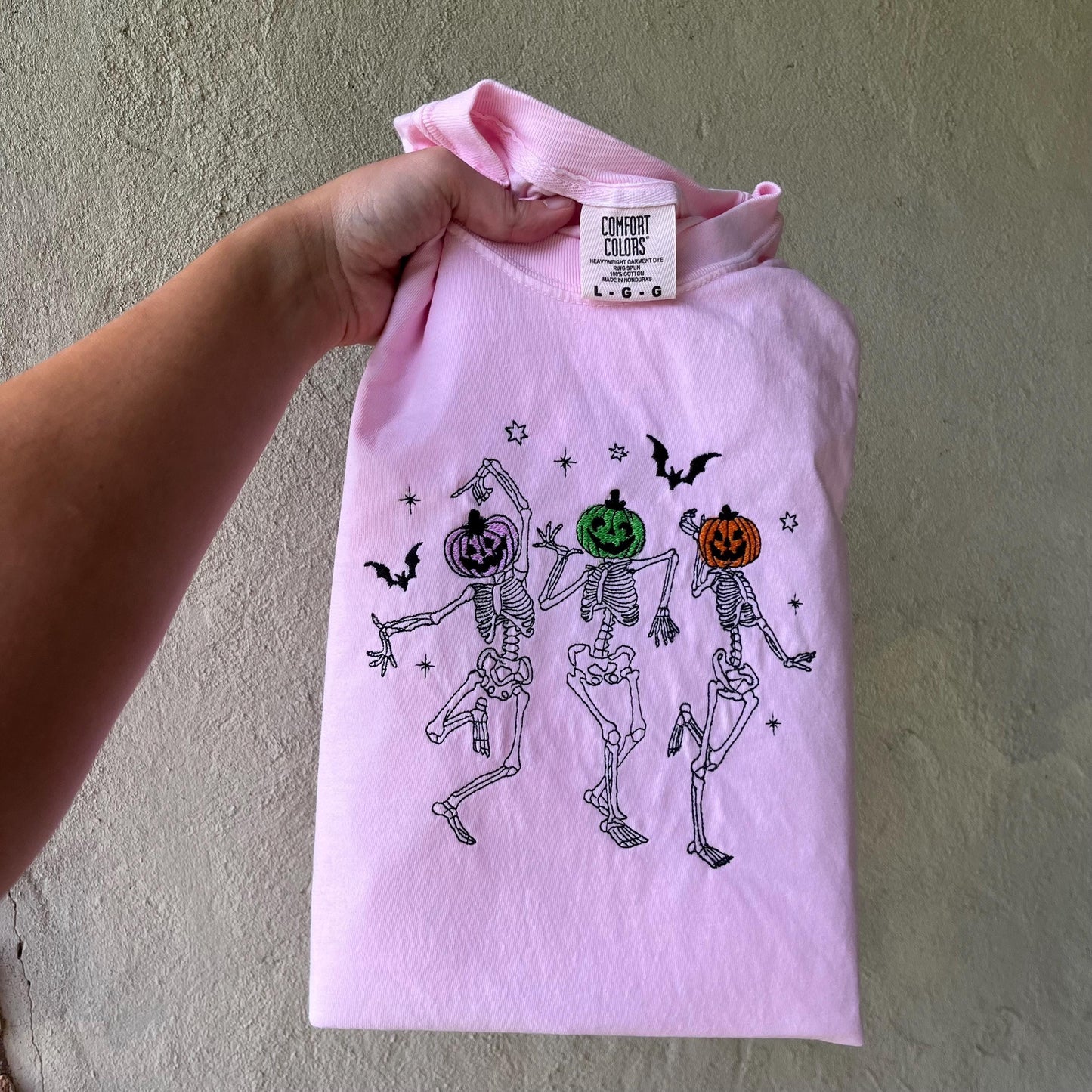 Dancing Skeletons with Pumpkin Heads