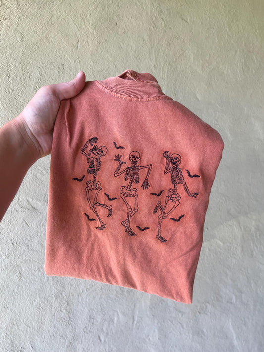 Skeleton Dance Shirt – Spooky Season Comfort Colors Halloween Tee